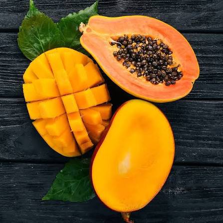 Papaya and mango: benefits for digestion and skin